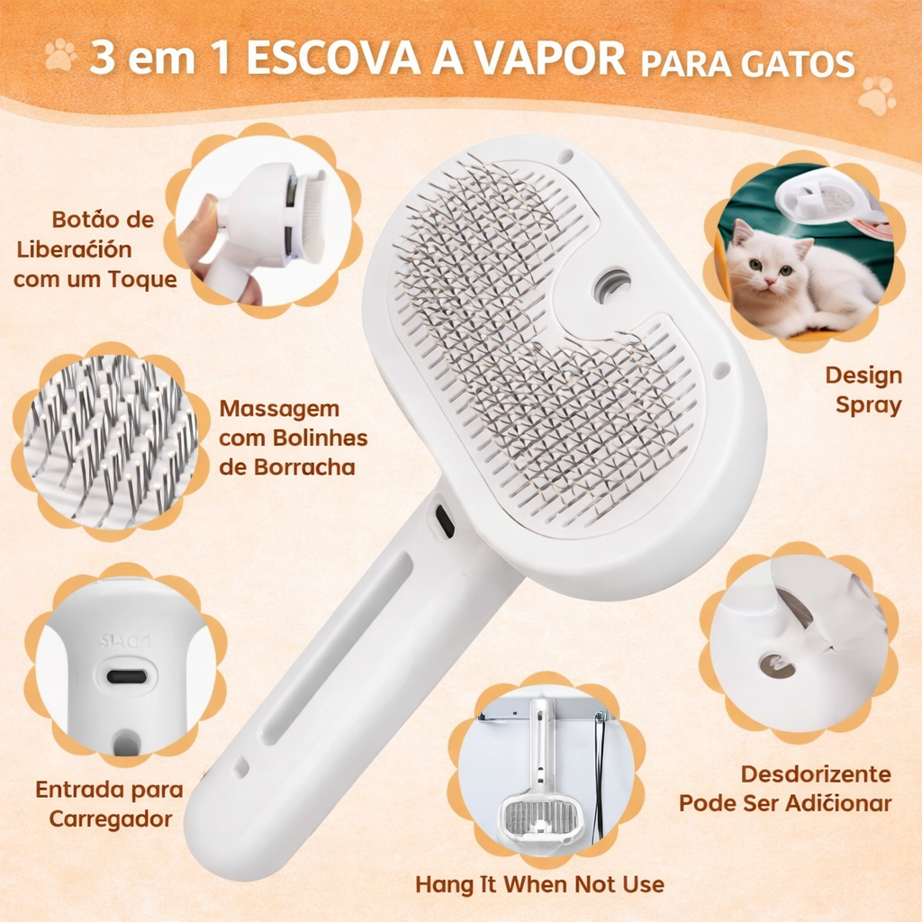 PetClean – Escova Removedora de Pelos para Pets